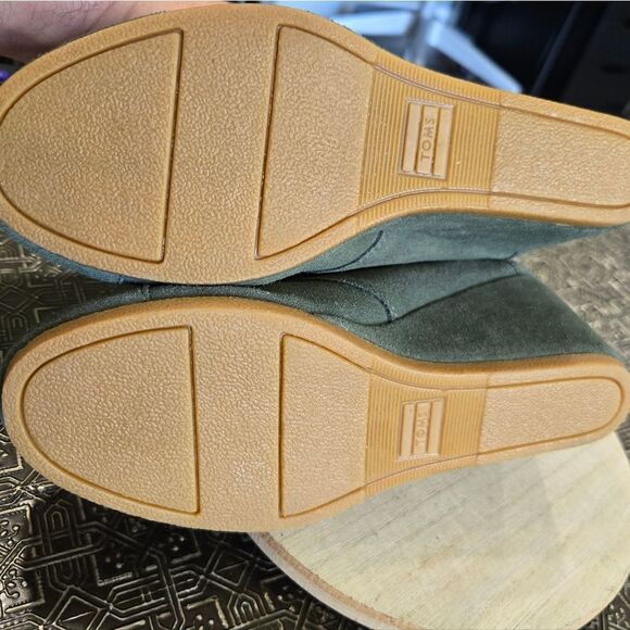🐢 Toms Kala Green Suede Wedge. Size 6 - Picture 12 of 16